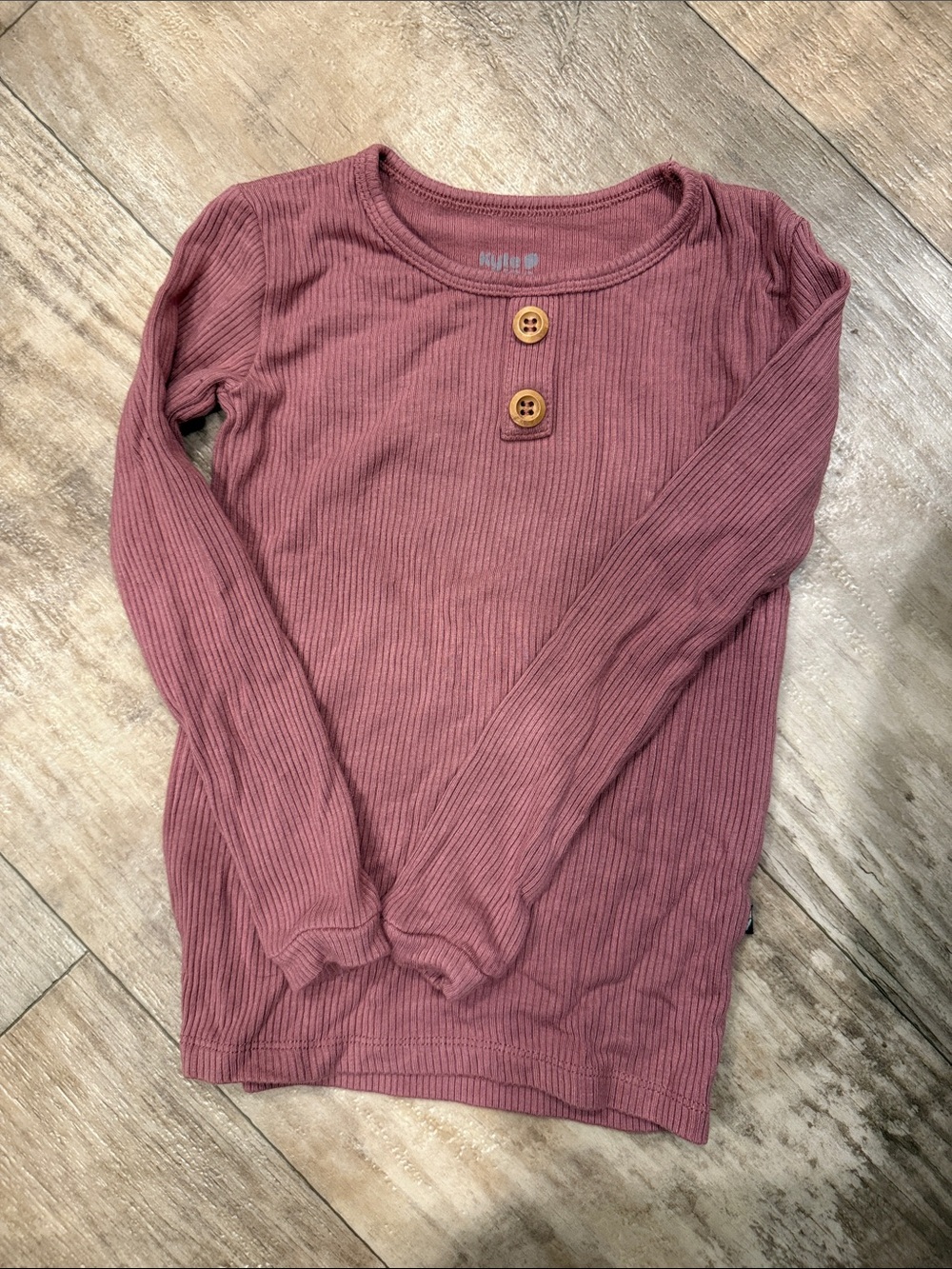 Kyte BABY Long Sleeve Ribbed Henley